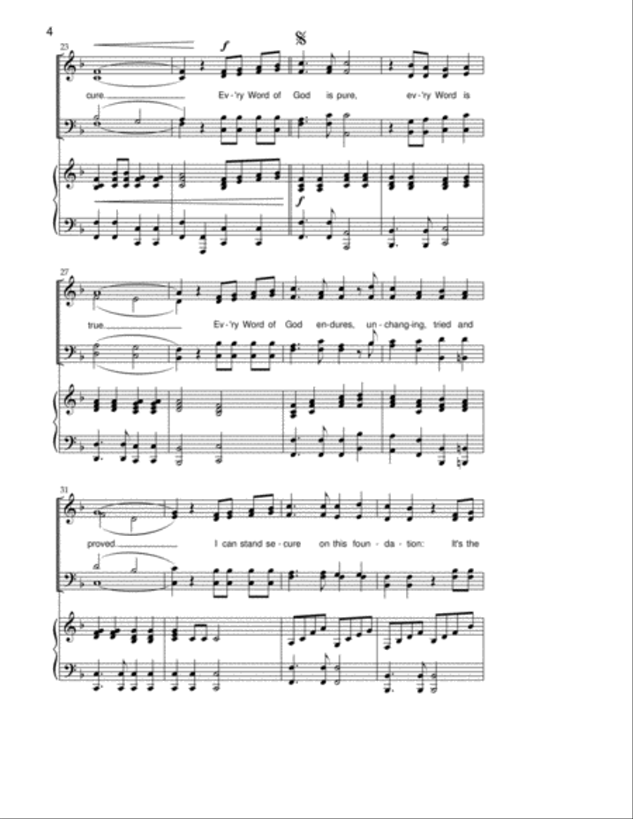 Every Word Of God 4-Part scores gallery preview page 3