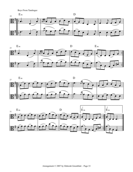 Barn Dance Fiddle Tunes for Two Violas