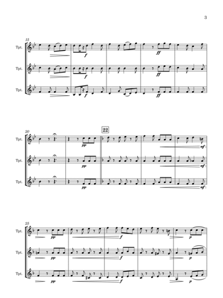 Le Fuseau de ma Grand'mère, Op.21 (arr. for Trumpet Trio) image number null