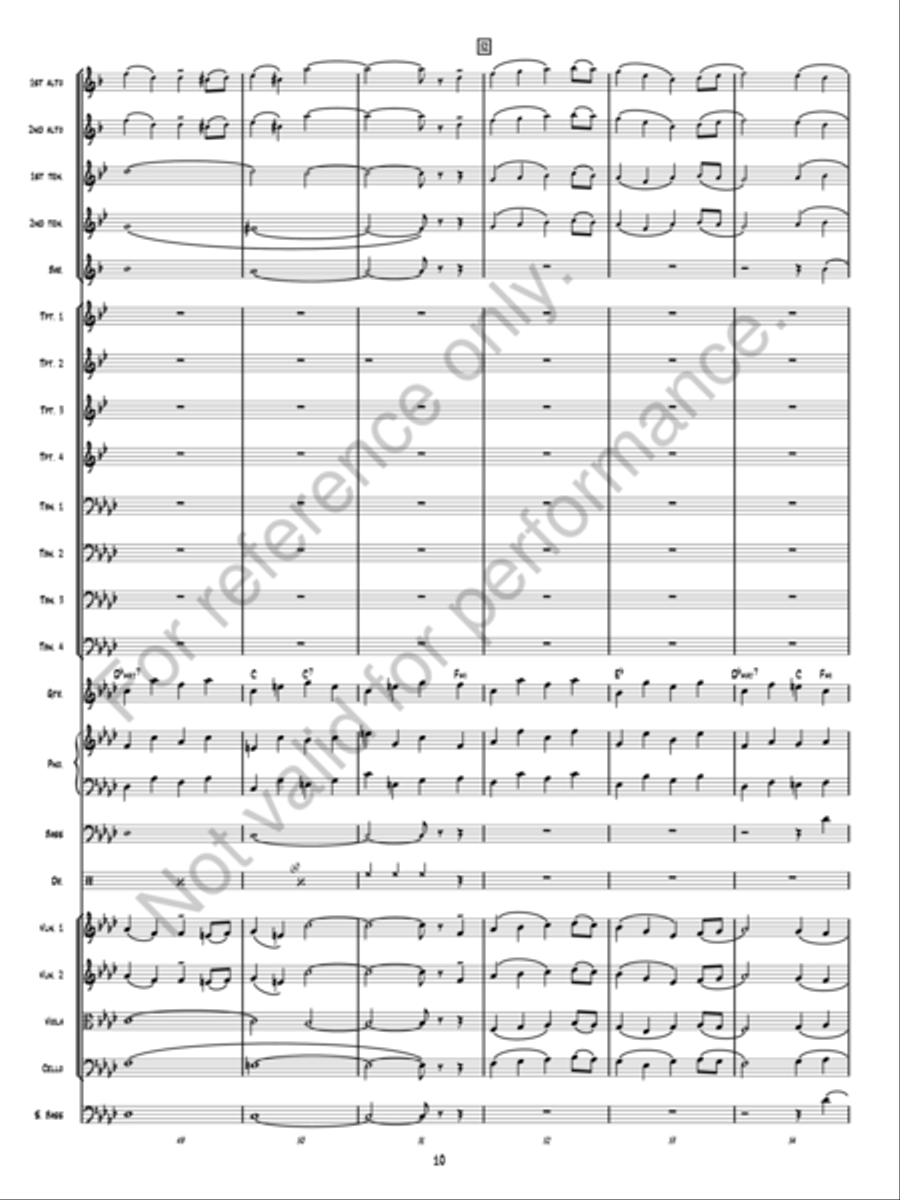 Christmas Fantasy Jazz Ensemble scores gallery preview page 10