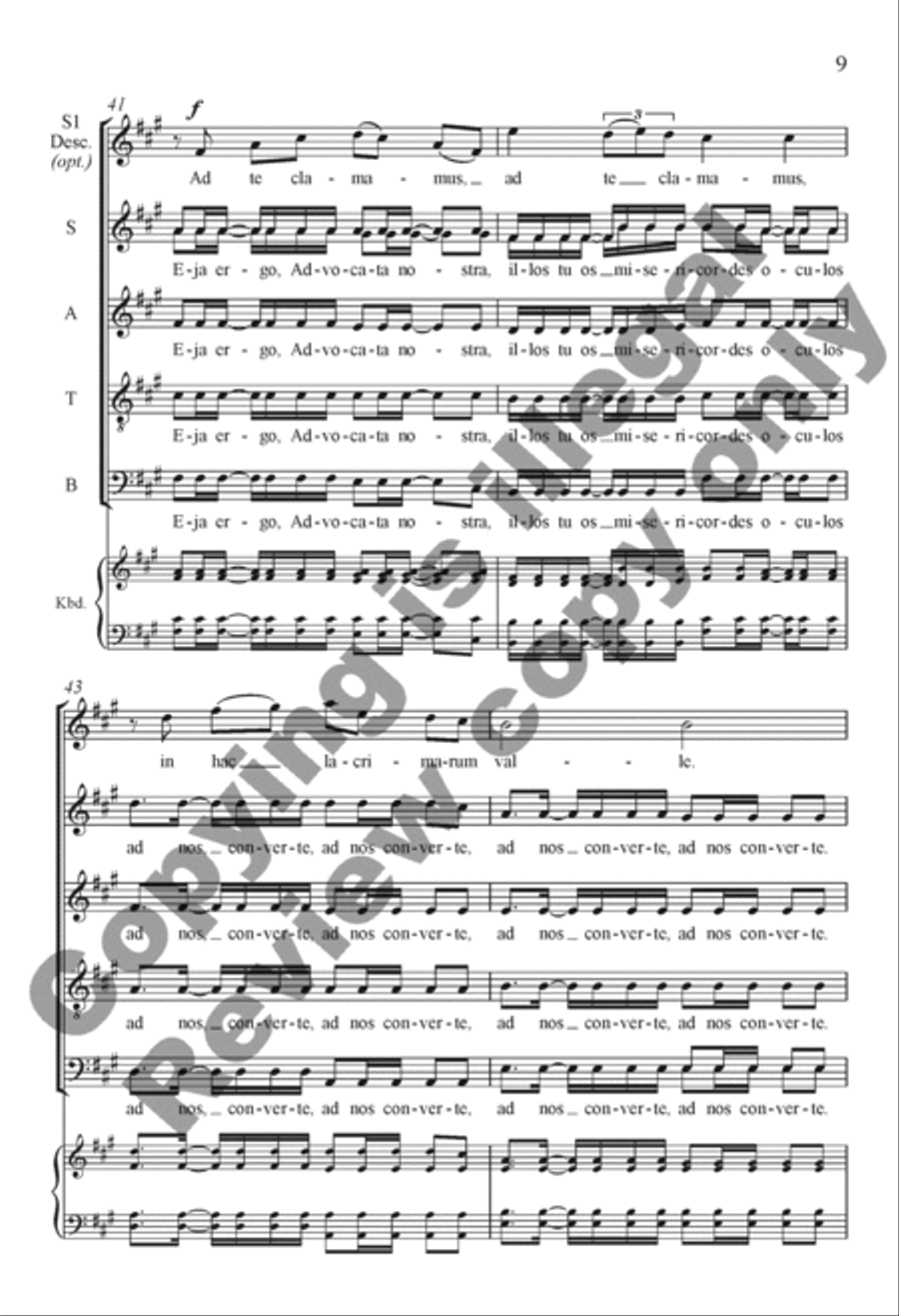 Ad te clamamus 4-Part scores gallery preview page 20