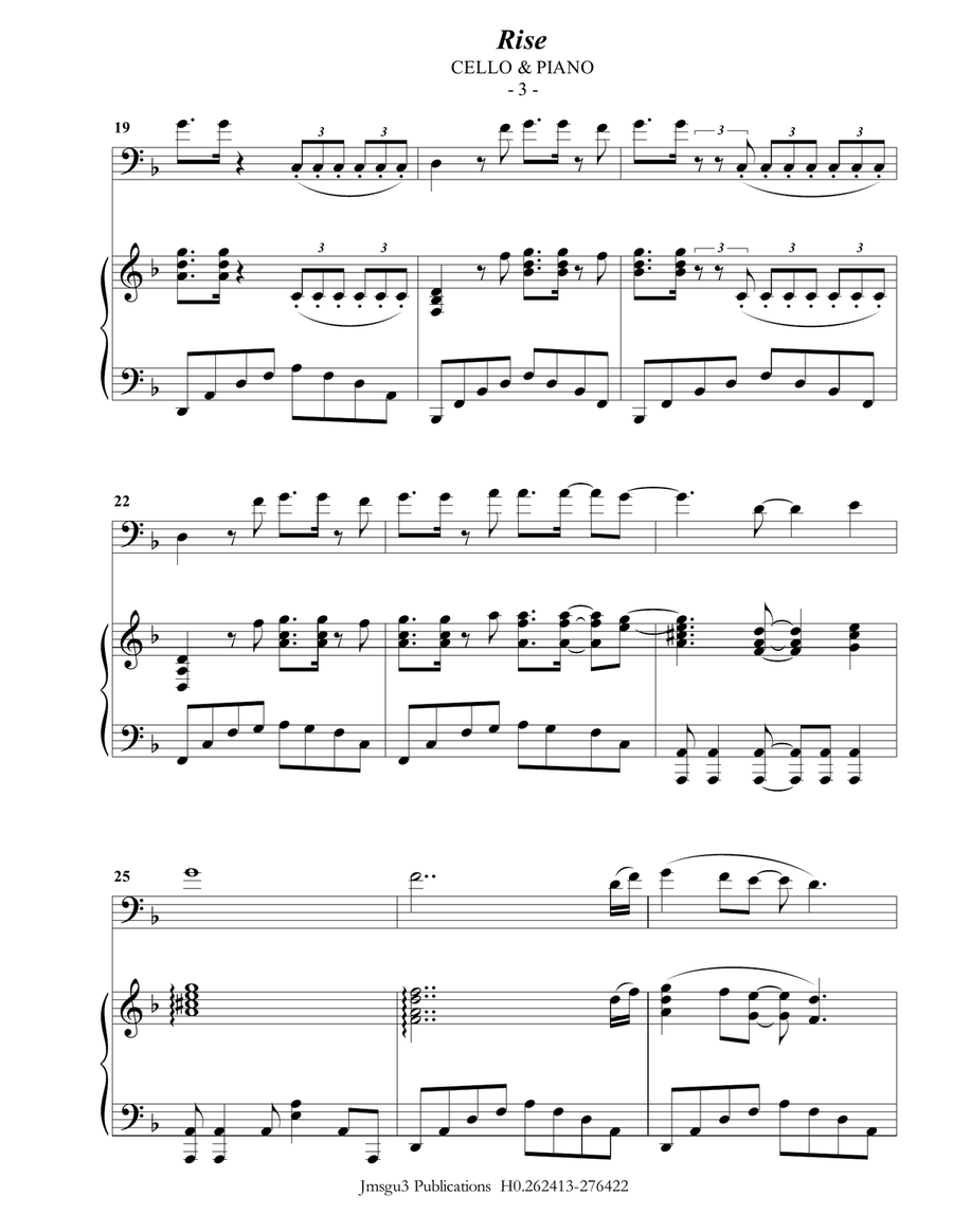 Rise Piano scores gallery preview page 3