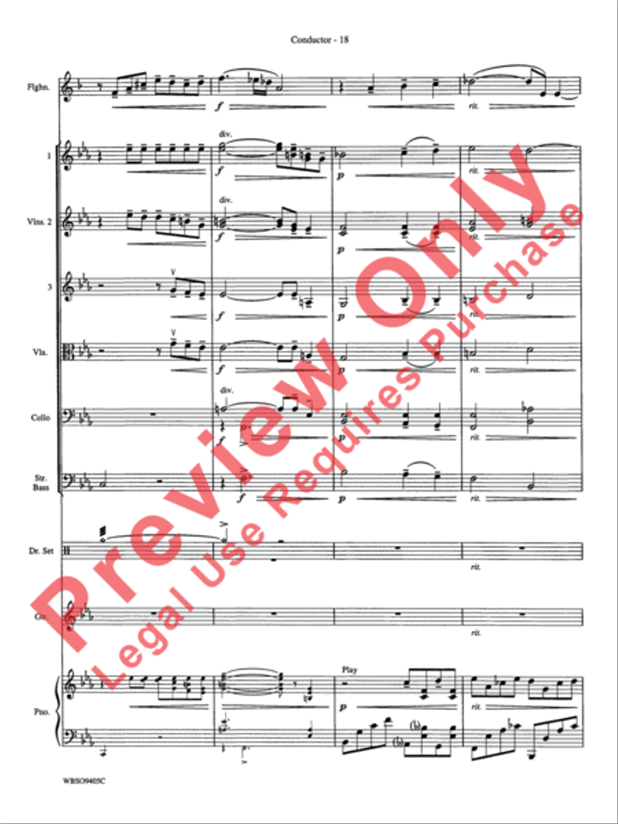 Embraceable You (featuring Flugelhorn Solo with Strings) String Orchestra scores gallery preview page 20