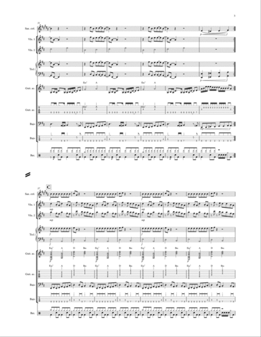Come And Get Your Love Come And Get Your Love Concert Band scores gallery preview page 3