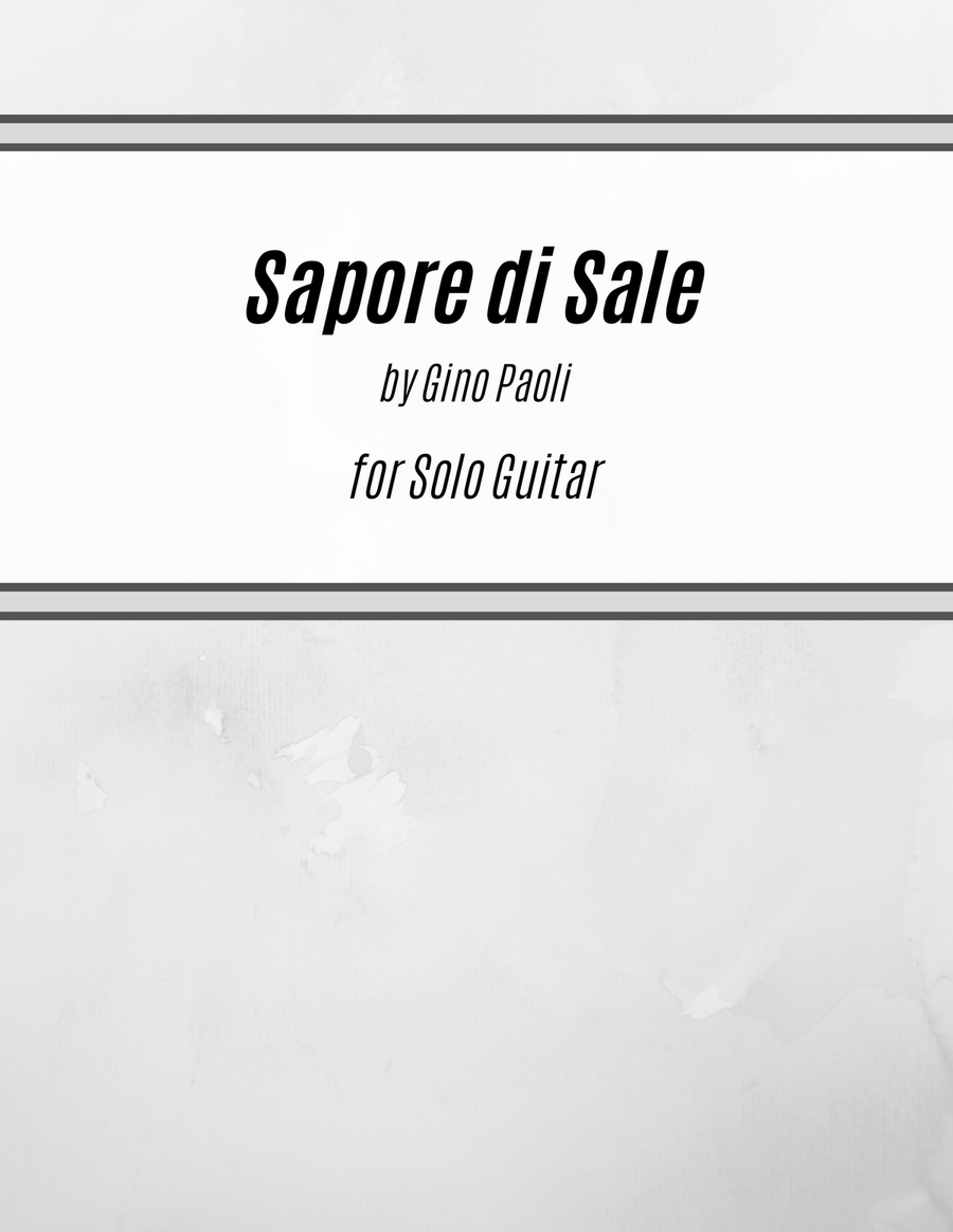 Sapore Di Sale Acoustic Guitar scores gallery preview page 1