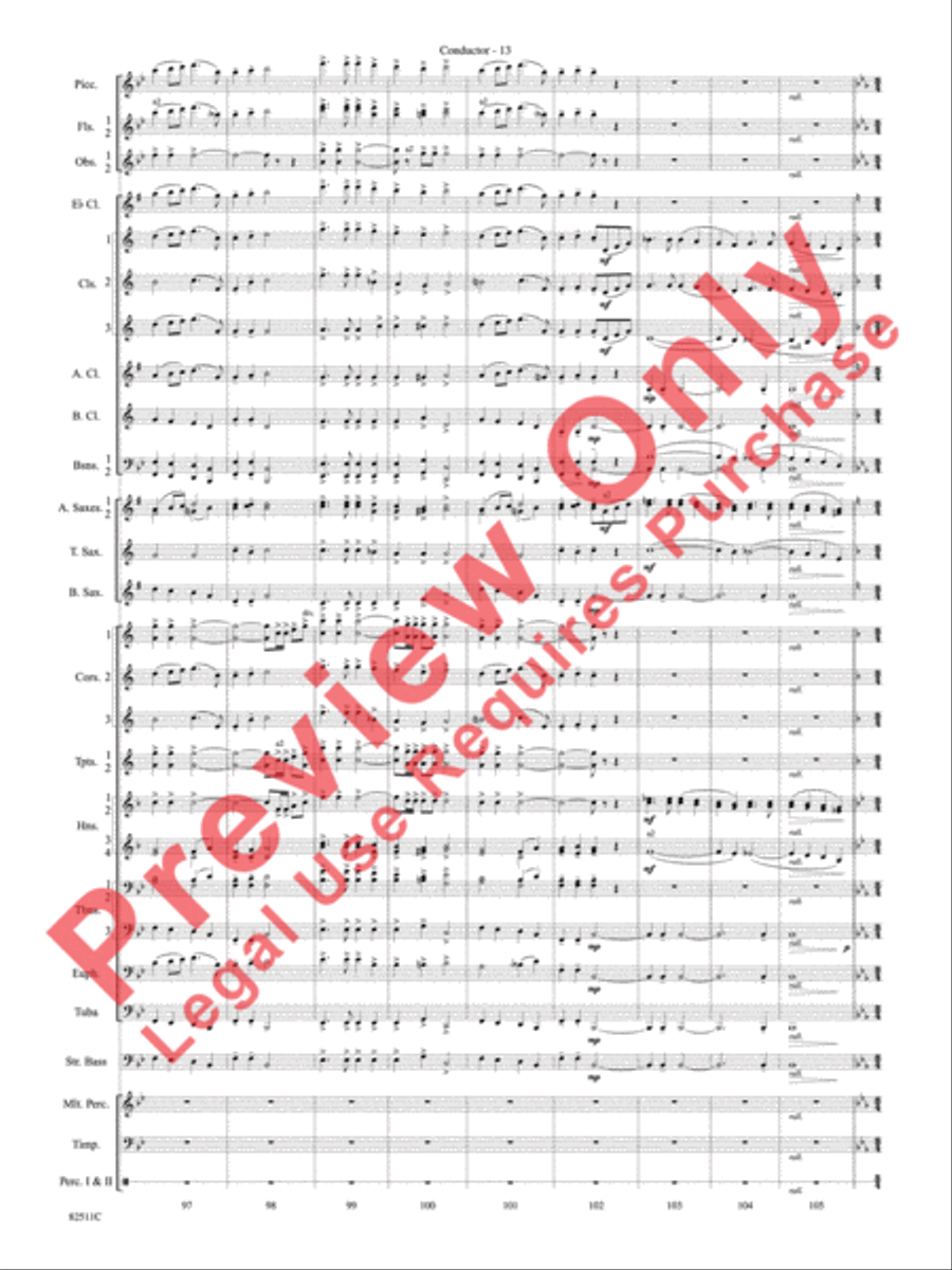 A Christmas Festival Concert Band scores gallery preview page 16