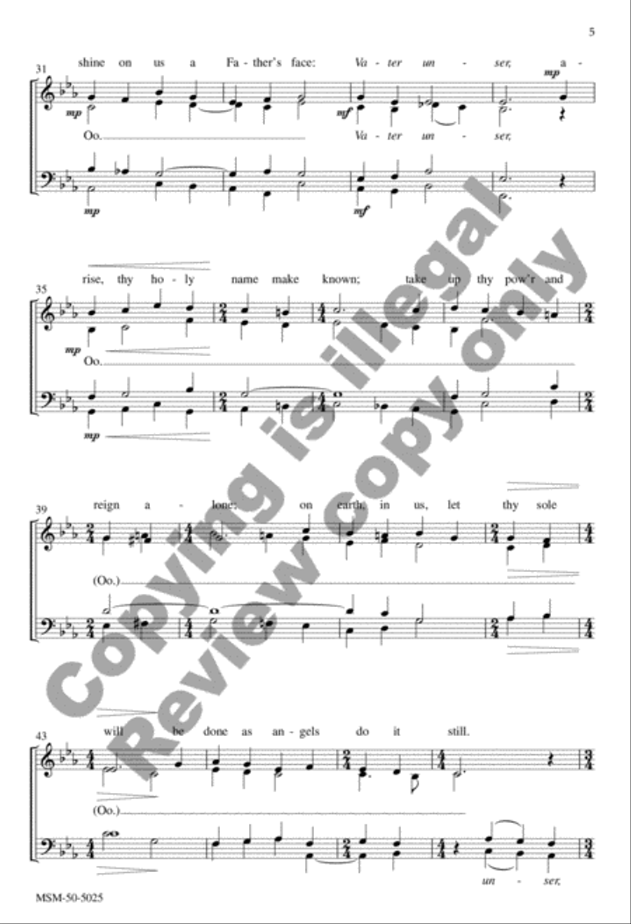 I Rest within God's Gentle Arms (Vater unser) 4-Part scores gallery preview page 16