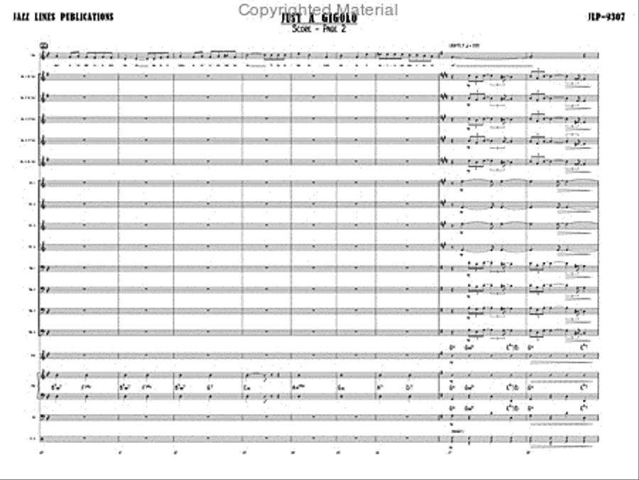 Just A Gigolo Big Band scores gallery preview page 5