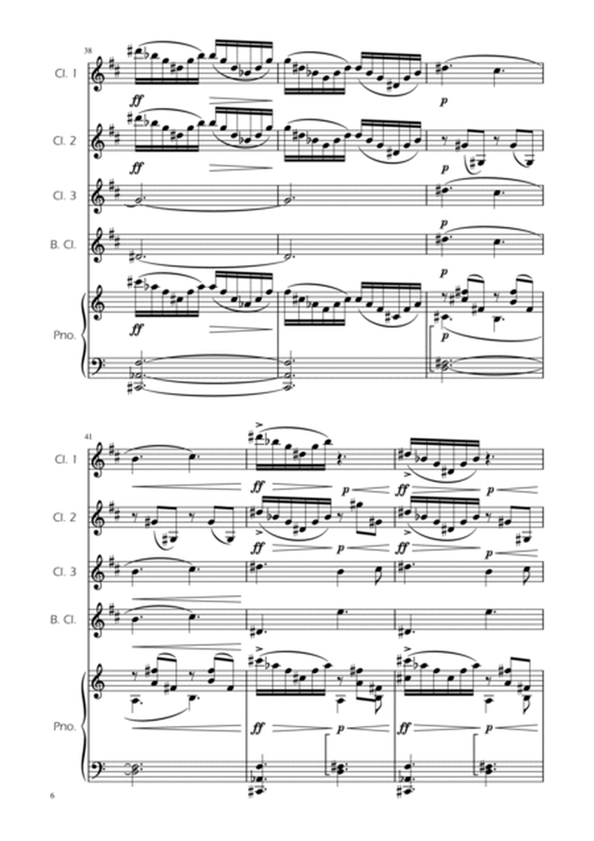Morning Mood - Clarinet Quartet w/ Piano image number null