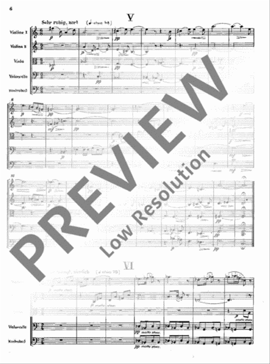 Sieben leichte Stücke String Orchestra scores gallery preview page 9