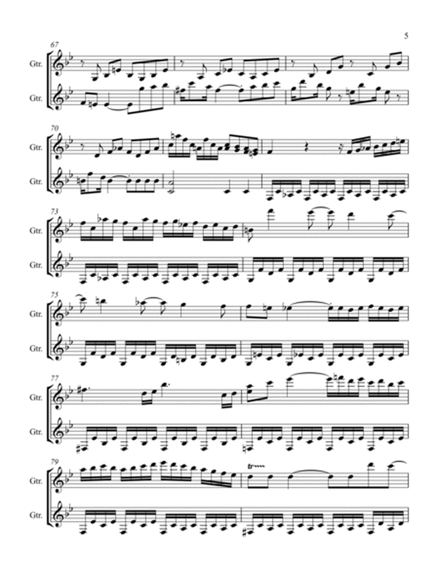 Mozart Piano Sonata no. 13 in Bb Maj (Guitar Duet) image number null