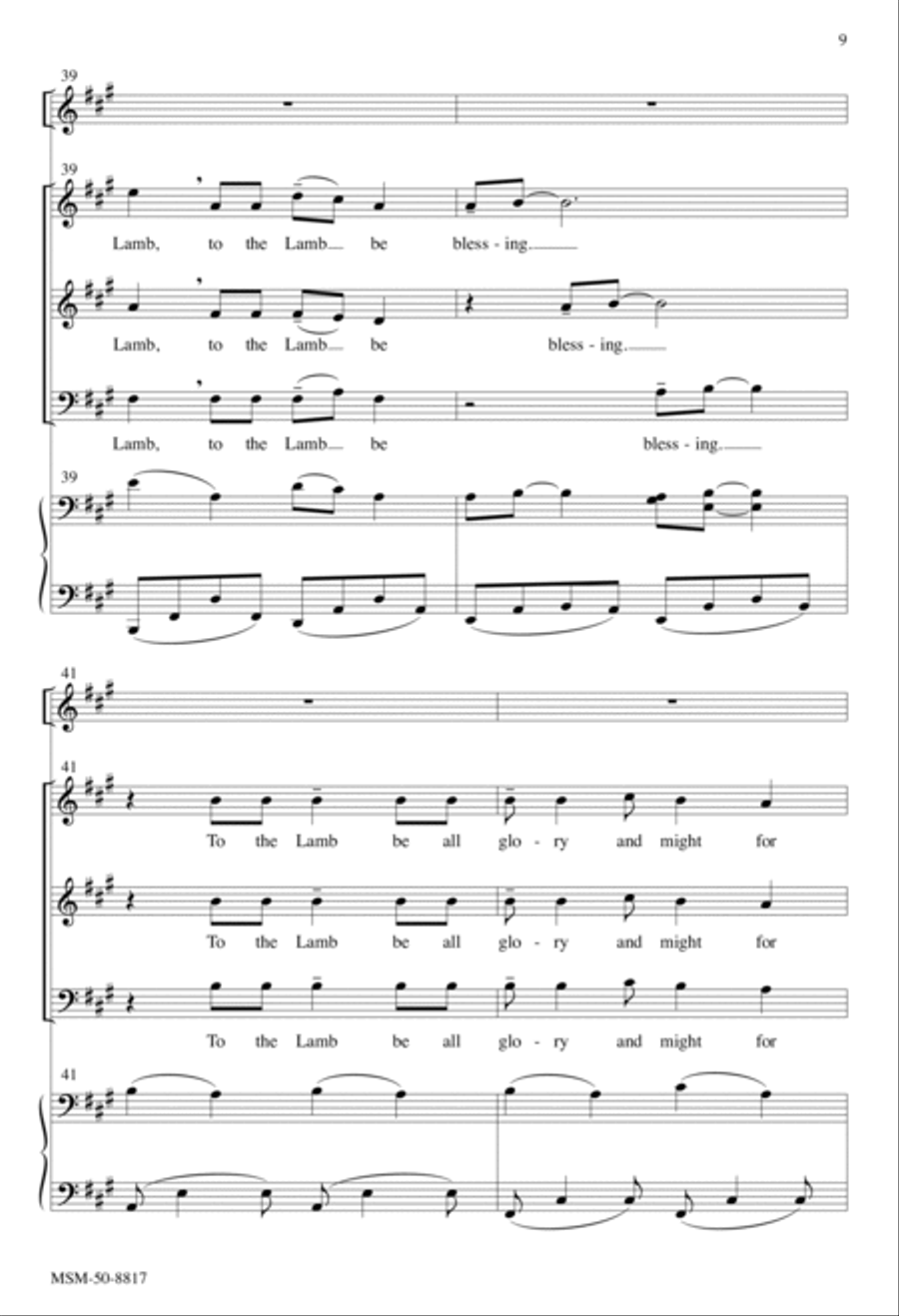 Who Was and Is and Is to Come 3-Part scores gallery preview page 9