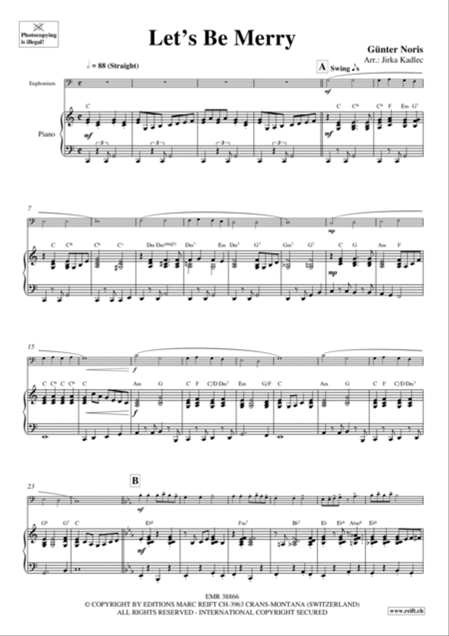 Let's Be Merry Let's Be Merry Euphonium scores gallery preview page 4
