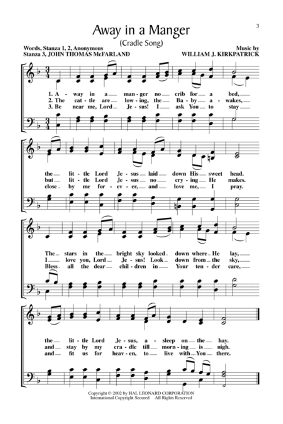 25 Christmas Carols for SATB / 4-Part Choir 4-Part scores gallery preview page 3