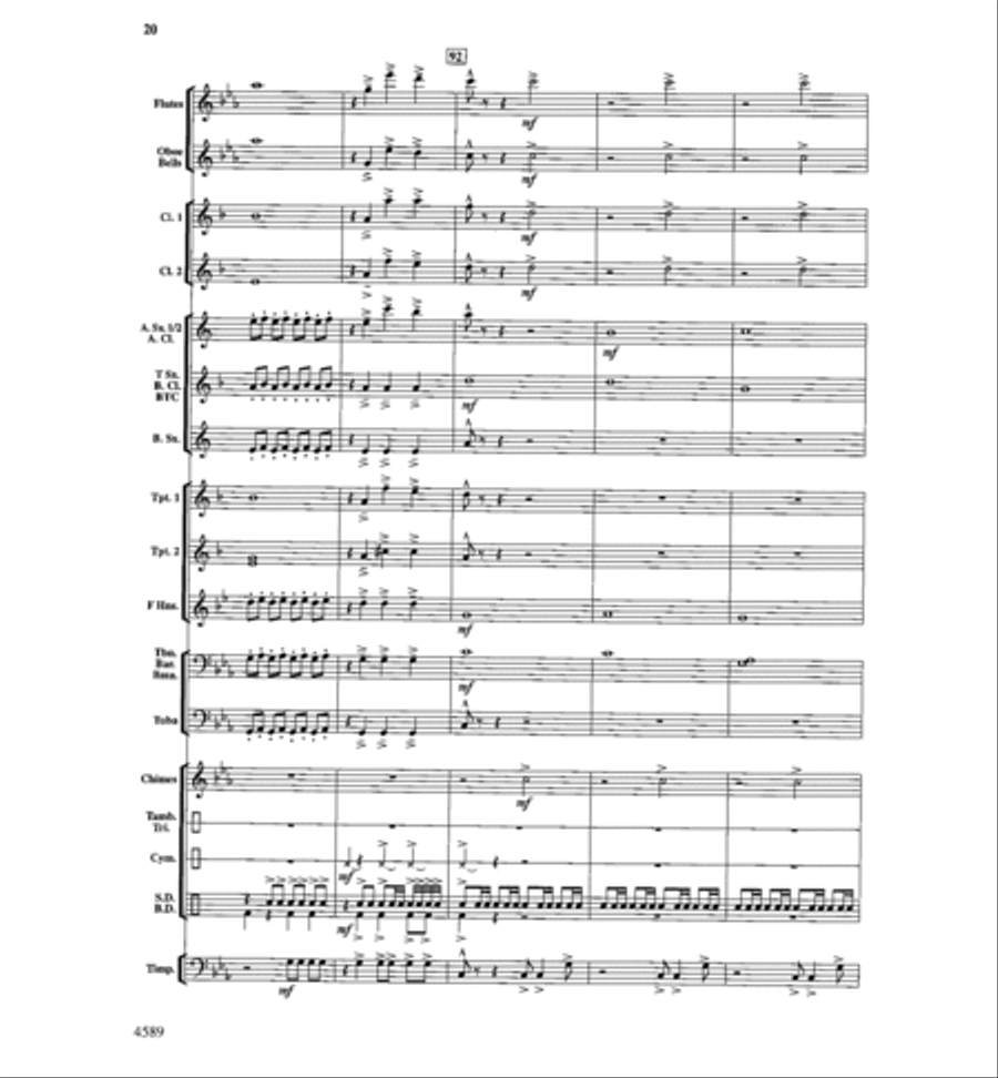 Copper Mountain Legend Concert Band scores gallery preview page 21