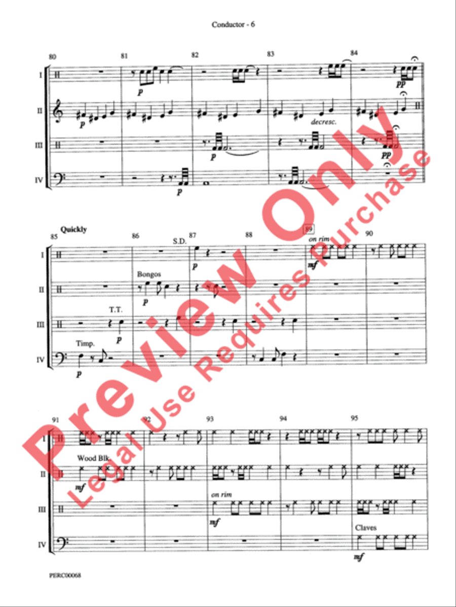 Dimensions III Dimensions III Percussion Ensemble scores gallery preview page 7
