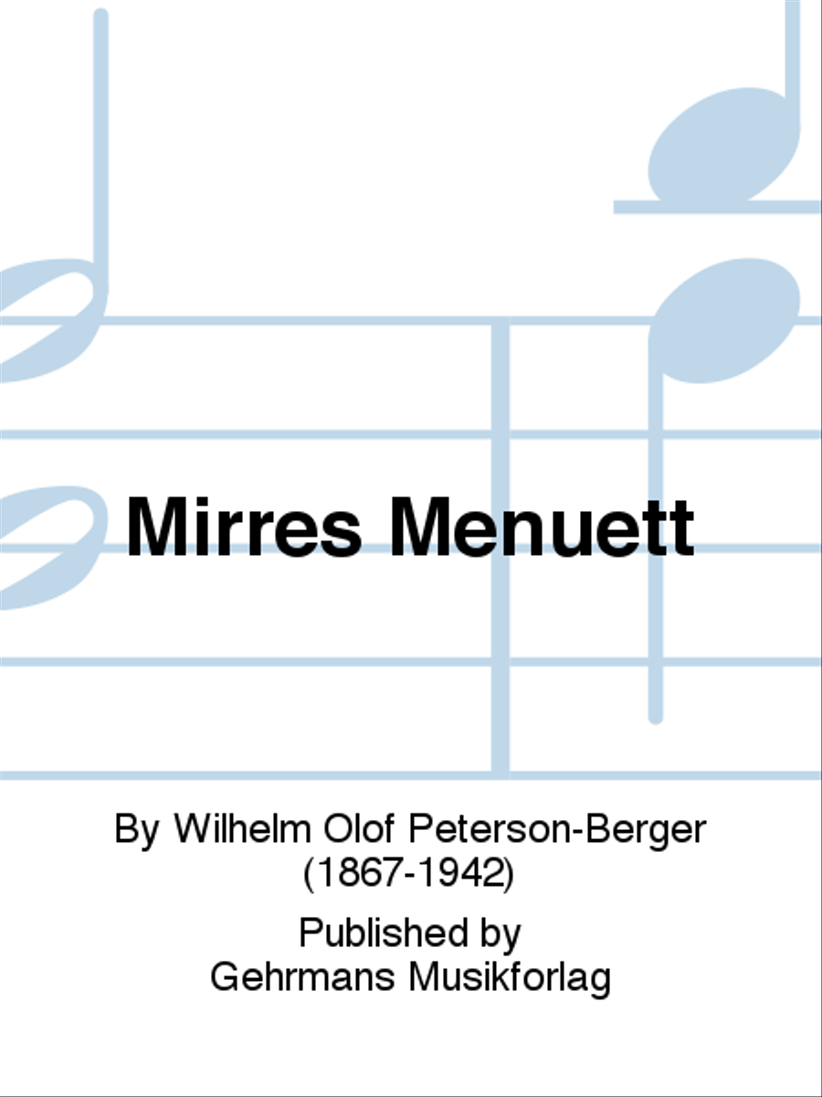 Mirres Menuett Piano Solo scores gallery preview page 1