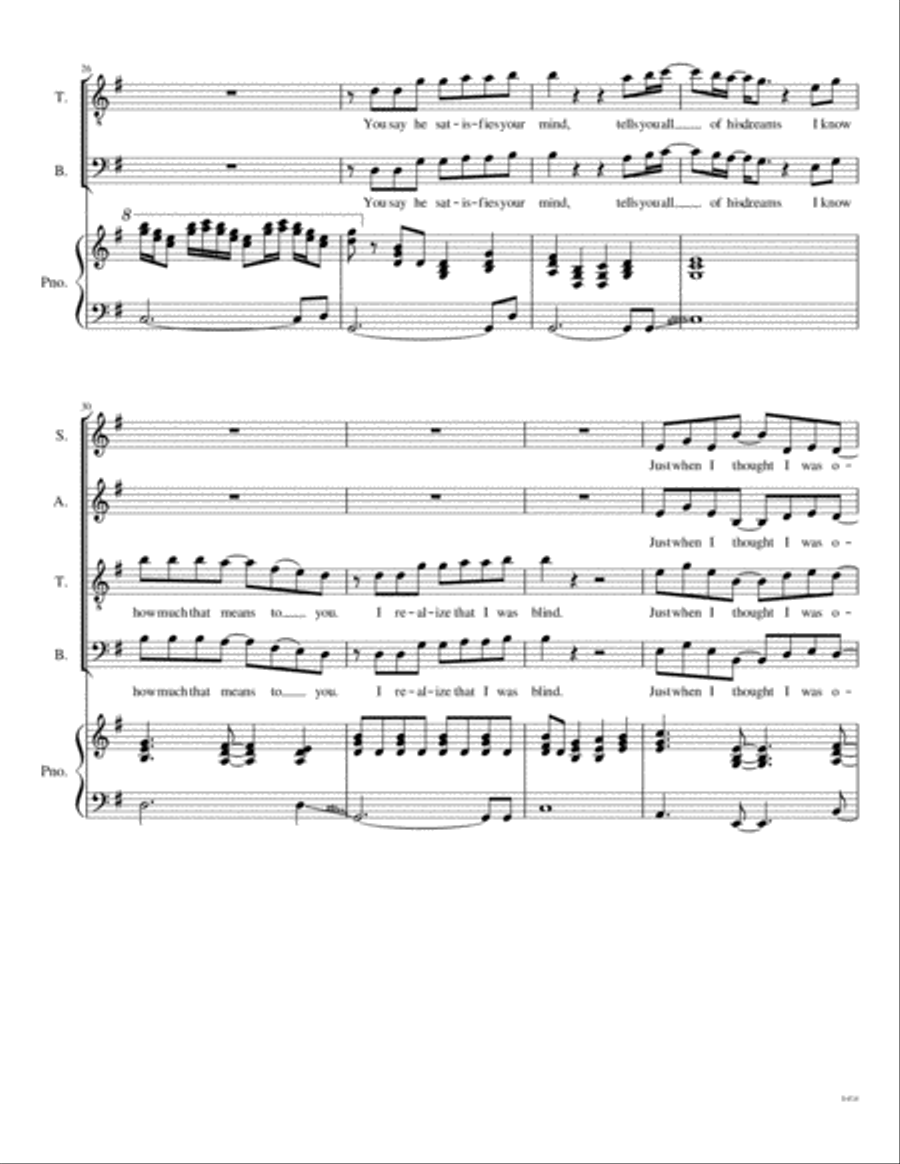 I Go Crazy 4-Part scores gallery preview page 6