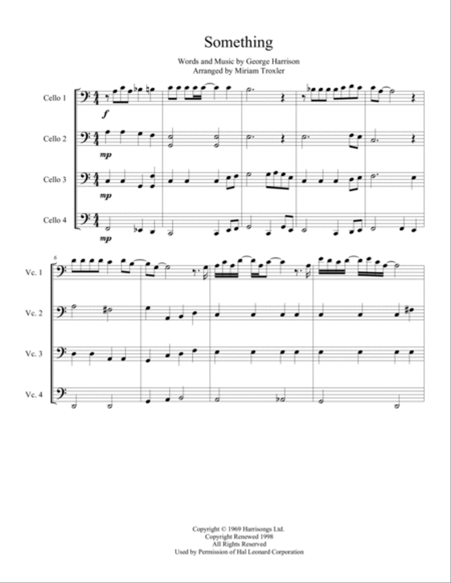 Something Cello scores gallery preview page 2