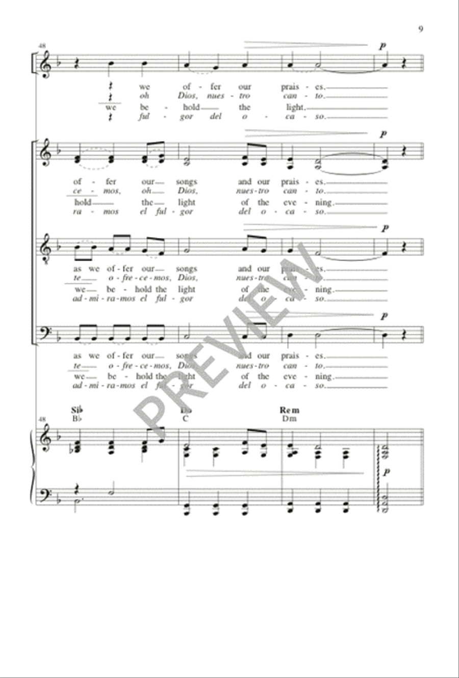 Alegre Luz 4-Part scores gallery preview page 9