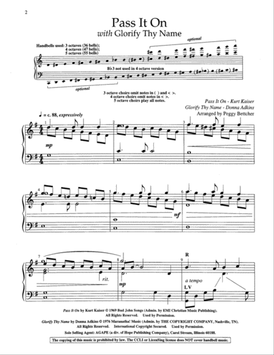 Pass It On 5-Octaves scores gallery preview page 9