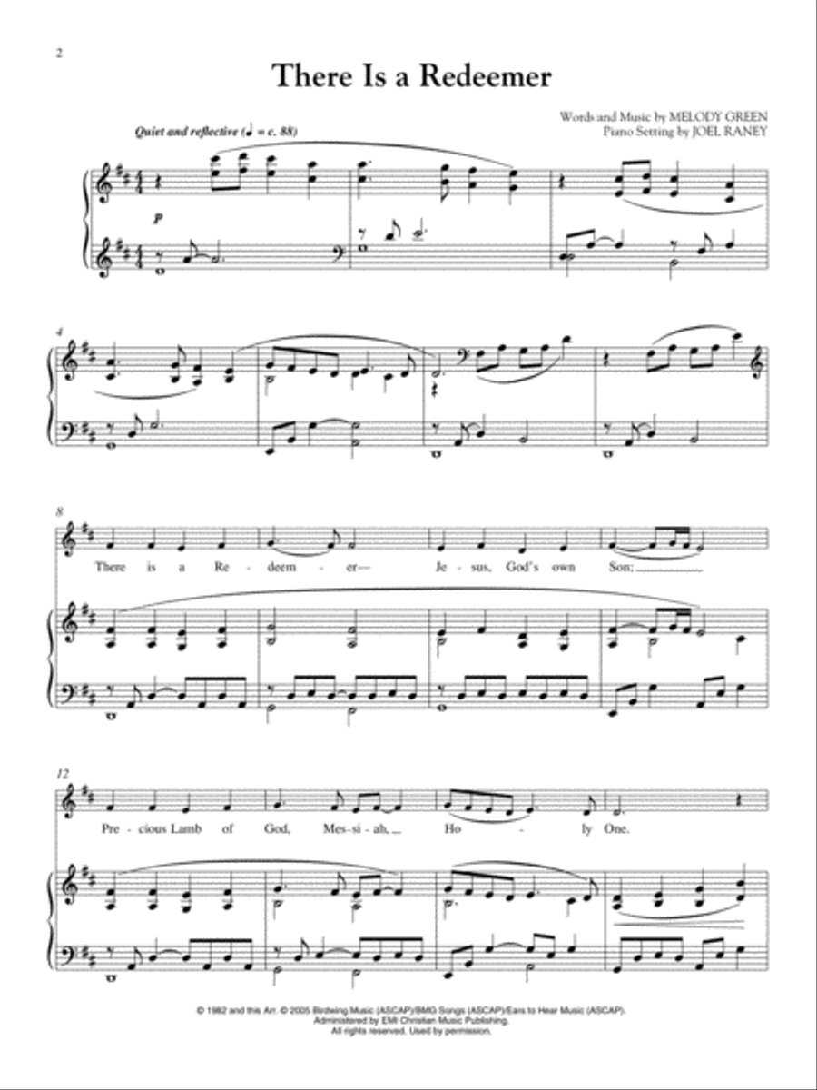 Piano Meditations for Communion Voice scores gallery preview page 2