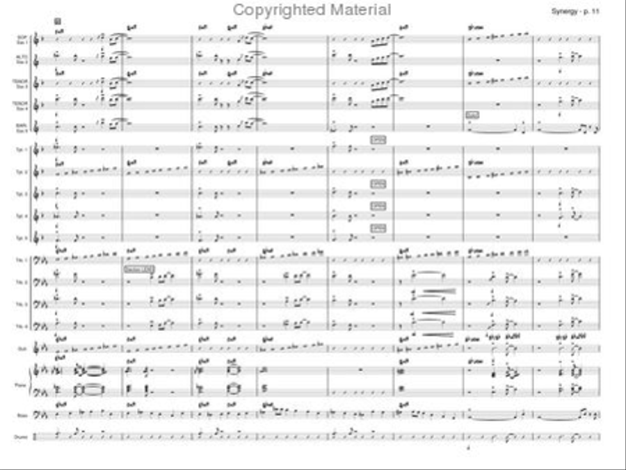 Synergy Synergy Jazz Ensemble scores gallery preview page 10