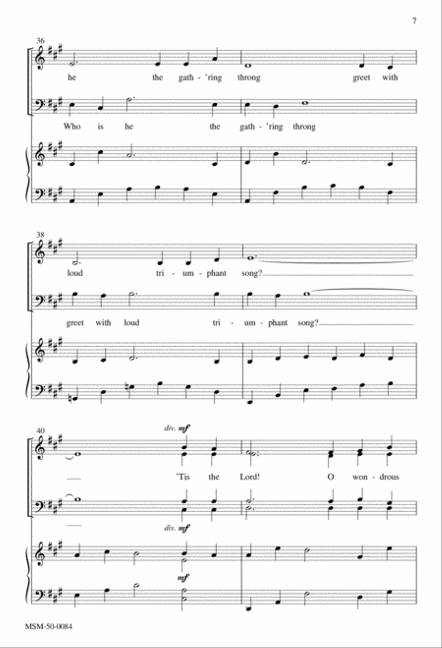 Who Is He in Yonder Stall 4-Part scores gallery preview page 6