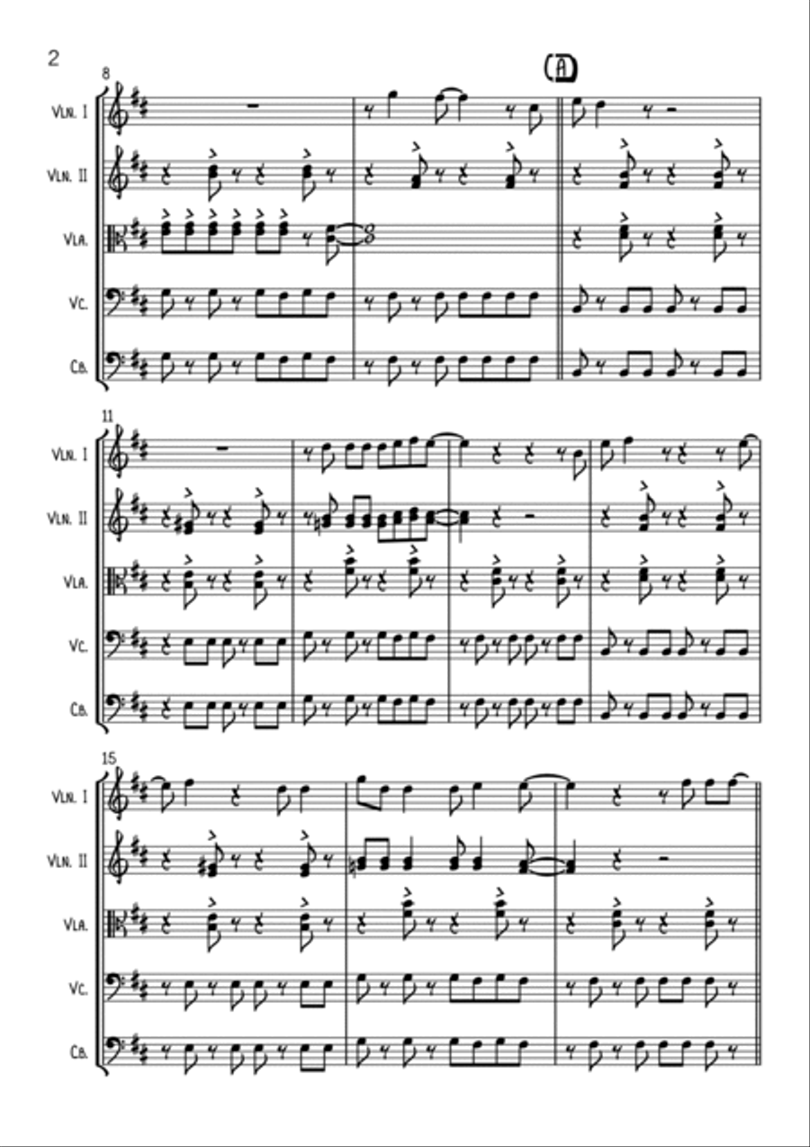 Jamming Jamming String Quartet scores gallery preview page 2