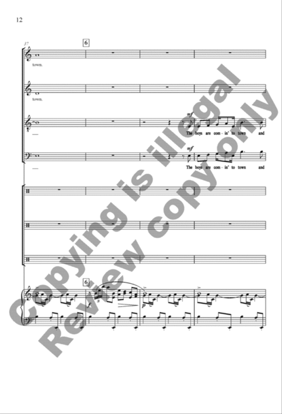 The Settling Years 4-Part scores gallery preview page 12