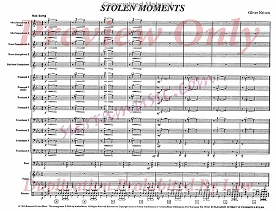Stolen Moments Big Band scores gallery preview page 2