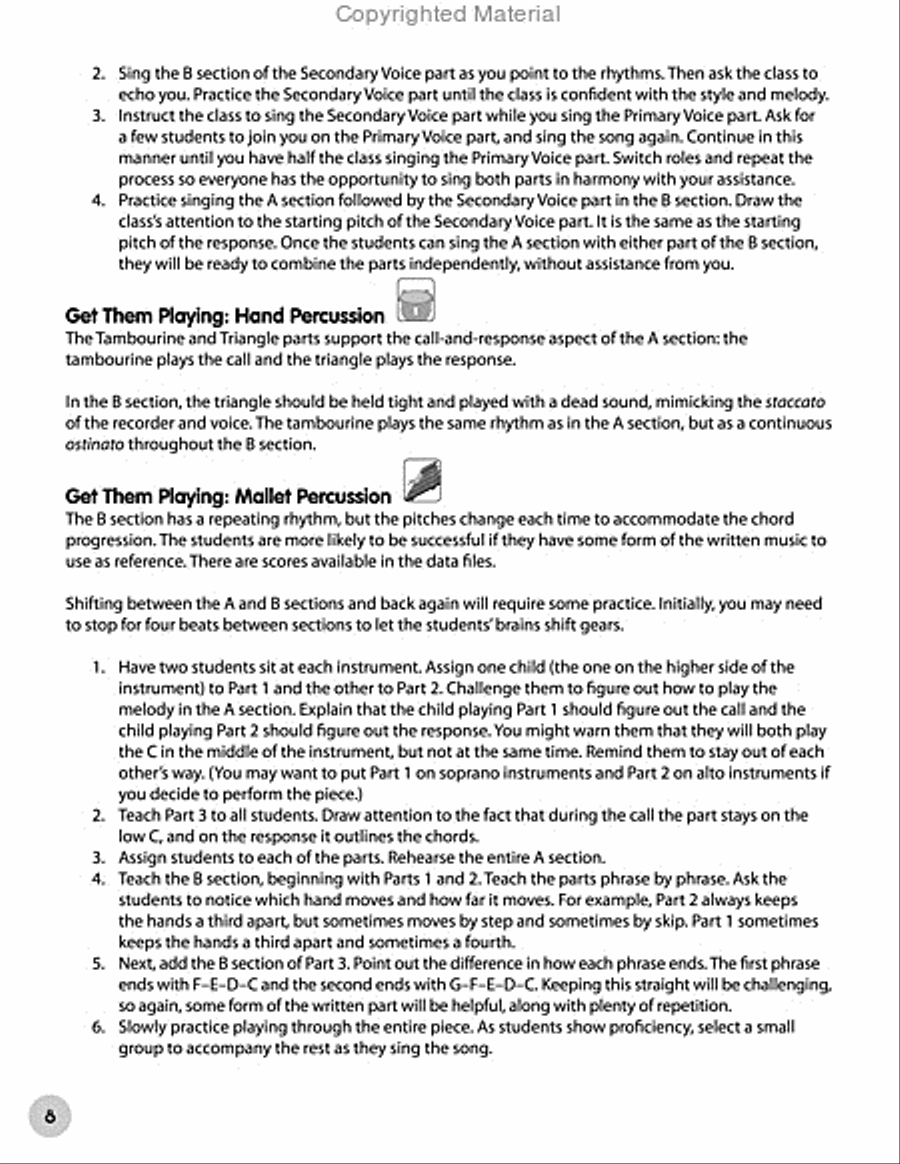 Sing, Drum, Play, and Strum Percussion scores gallery preview page 6