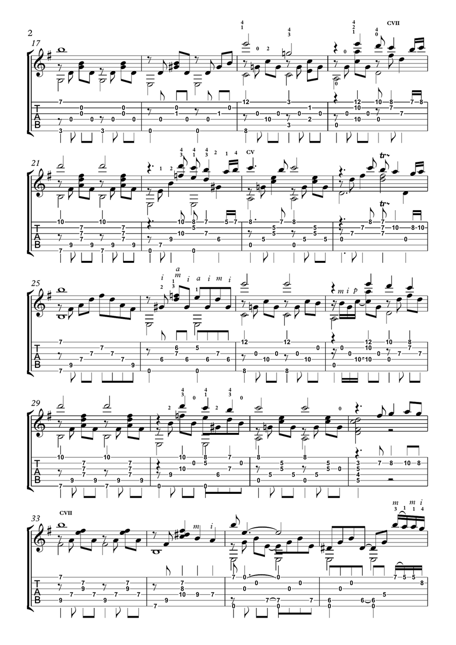 Feelings (?dime?) Guitar Solo scores gallery preview page 2