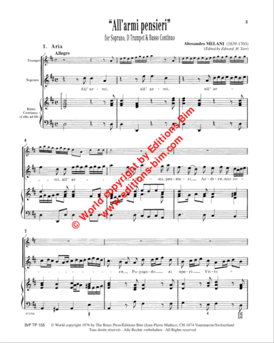 All'armi, pensieri Soprano Voice scores gallery preview page 2