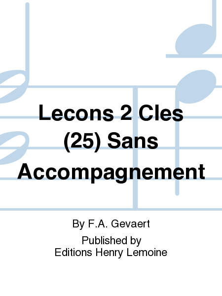 Lecons 2 Cles (25) Sans Accompagnement