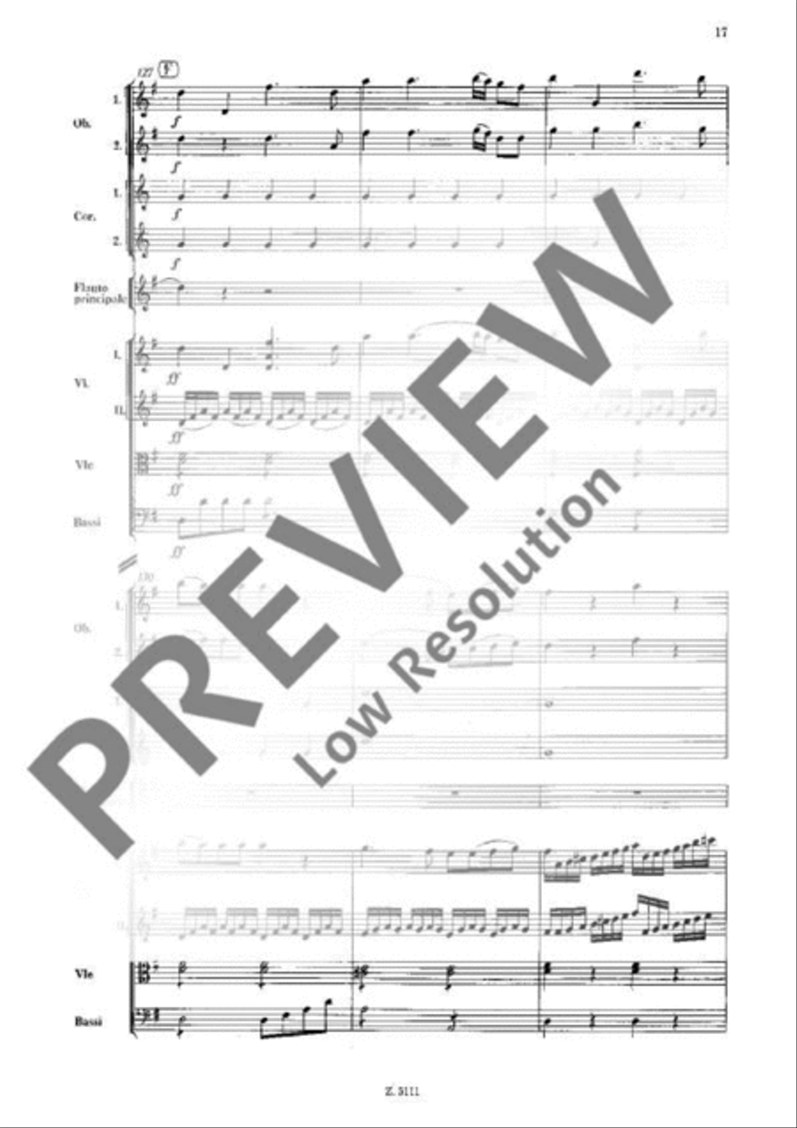 Concerto No. 4 G major Orchestra scores gallery preview page 17