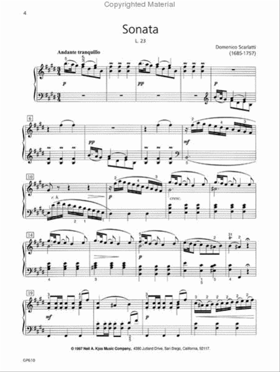 Piano Repertoire: Baroque/Classical Level 10