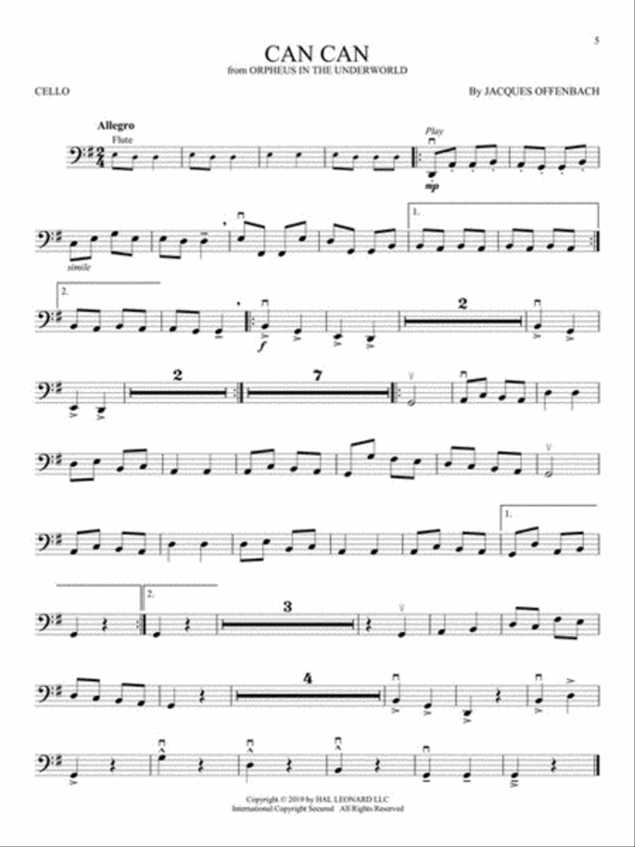 Great Classical Themes Cello scores gallery preview page 4