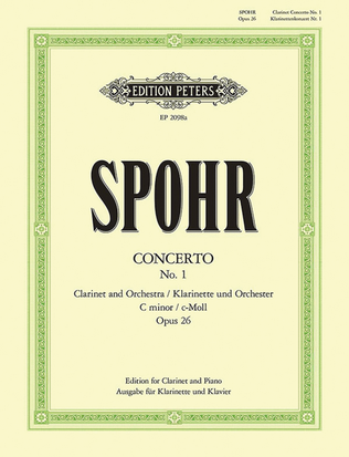 Book cover for Clarinet Concerto No.1 in C minor
