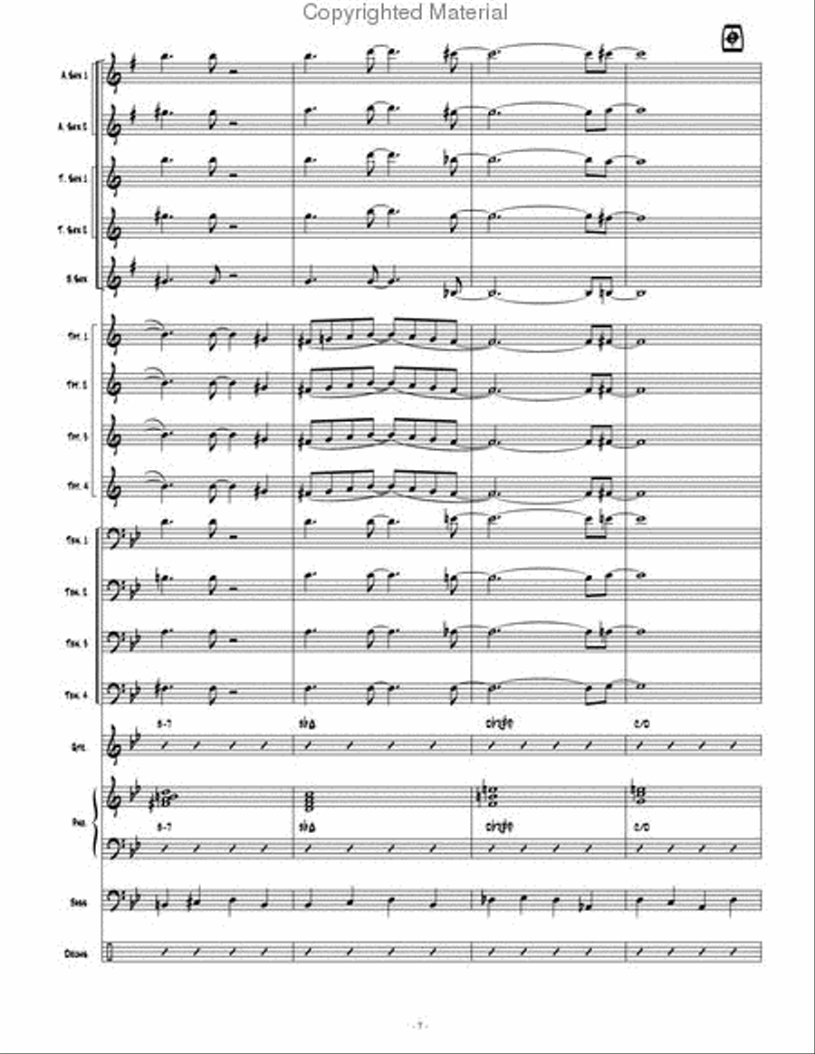 Contemporary Convergence Jazz Ensemble scores gallery preview page 8