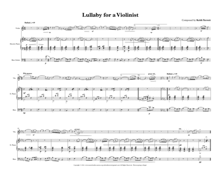 Lullaby for Violin, Piano & Double Bass image number null