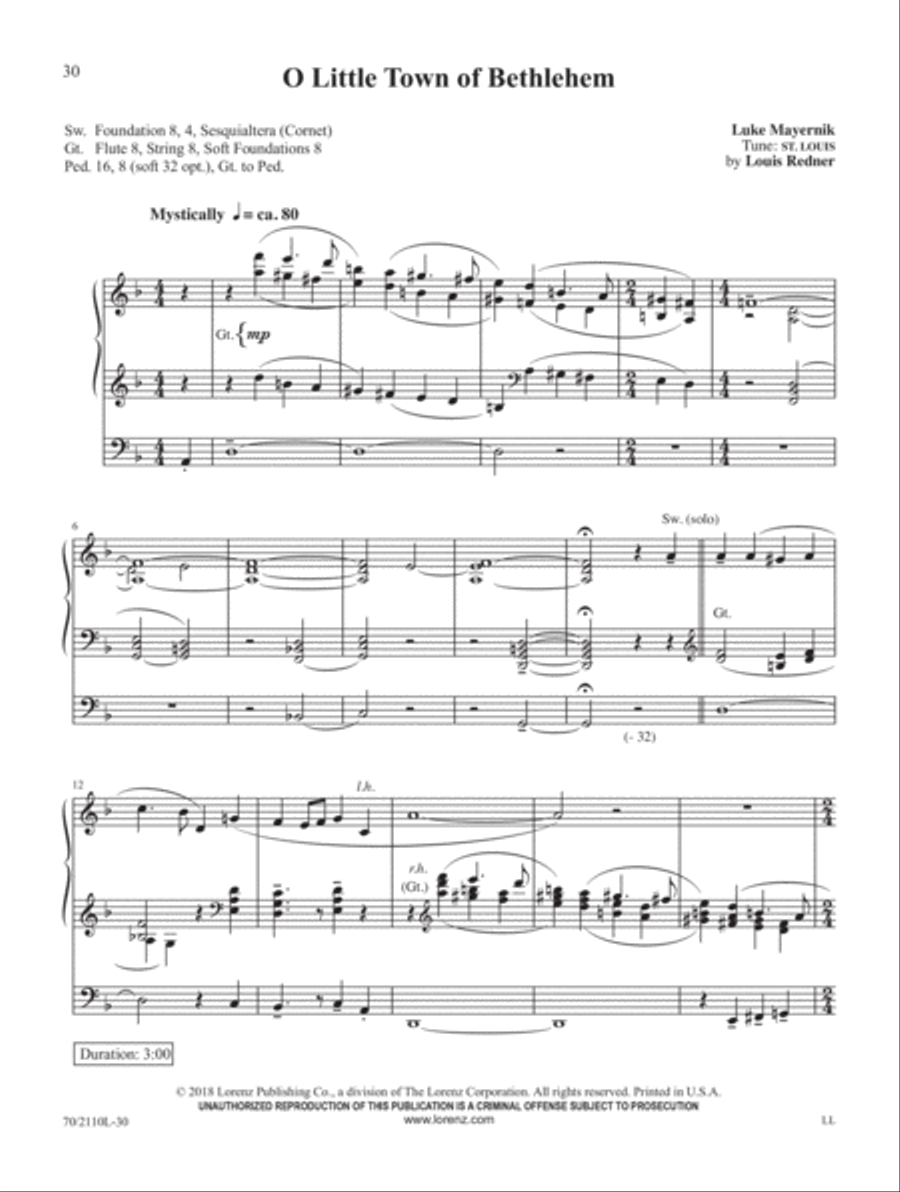 In the Ending of the Year Organ Solo scores gallery preview page 9