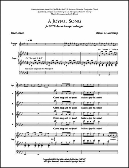 A Joyful Song (w/Trumpet)