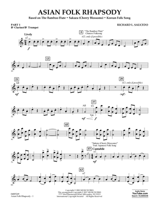 Asian Folk Rhapsody - Pt.1 - Bb Clarinet/Bb Trumpet