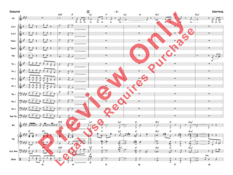 Everything (score only) Jazz Ensemble scores gallery preview page 11