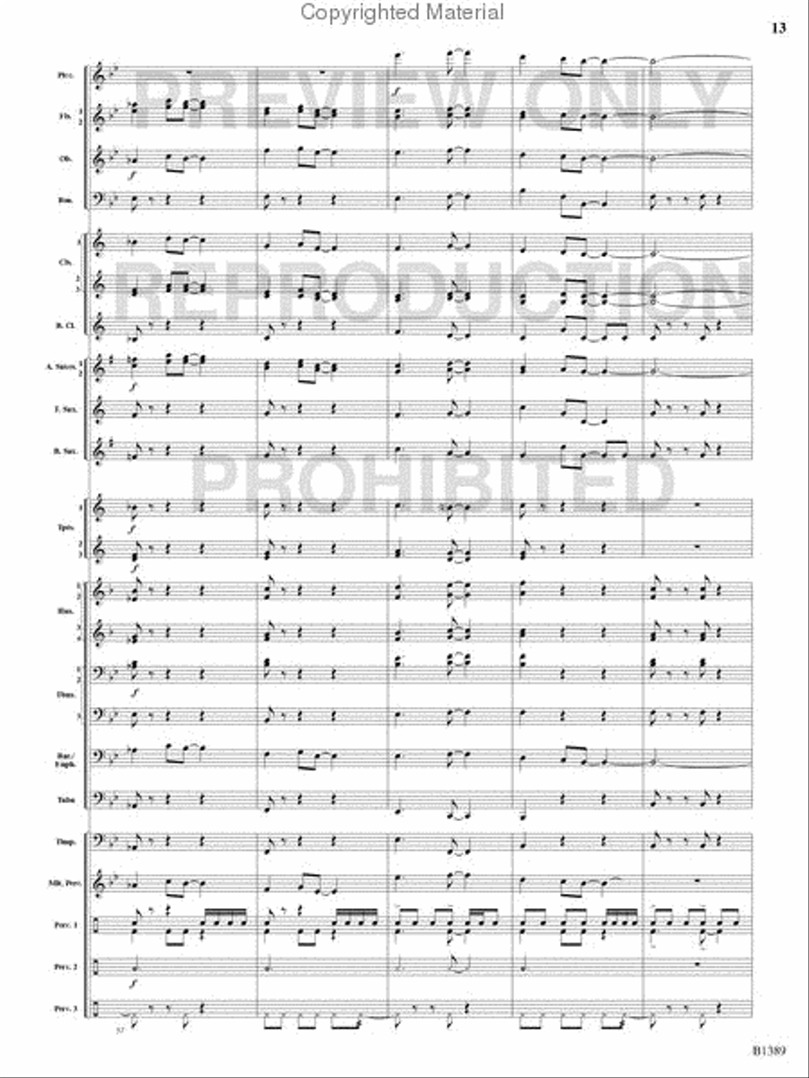 American Visions Concert Band scores gallery preview page 12