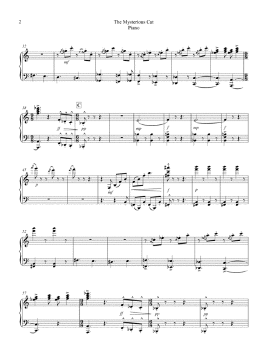 The Mysterious Cat Parts for Voices and Orchestra Full Orchestra scores gallery preview page 6