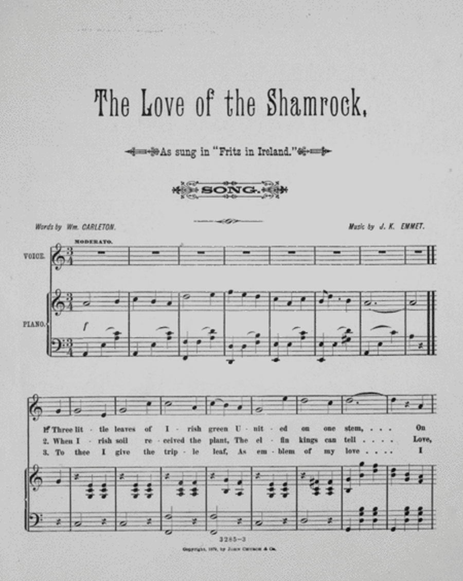 Emmet's Fritz in Ireland. The Love of the Shamrock
