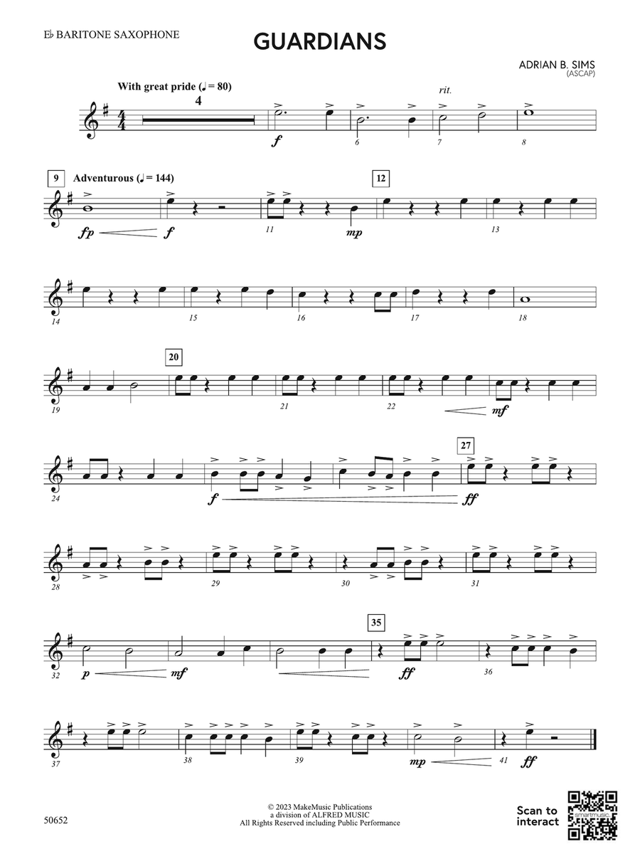 Guardians: E-flat Baritone Saxophone