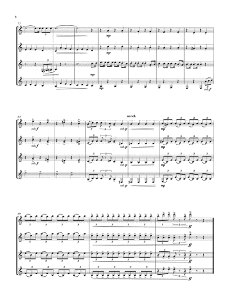 American Salute Woodwind Quartet scores gallery preview page 6